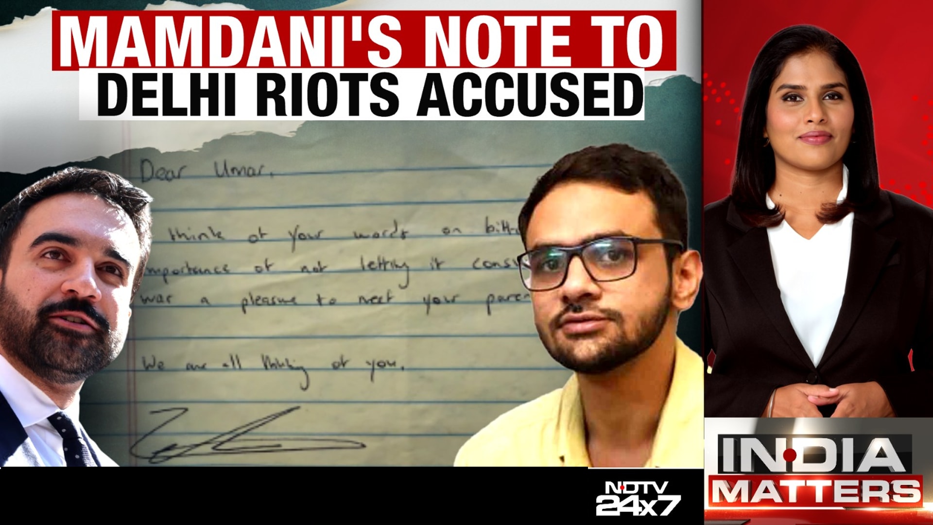 Zohran Mamdani's Note To Umar Khalid Sparks Storm