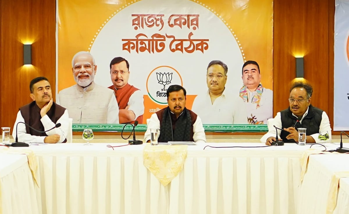 BJP President Nitin Nabin Holds Strategy Meet In West Bengal Ahead Of Polls