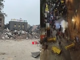 Stones Thrown At Cops During Demolition Drive Near Delhi Mosque, 5 Injured Stones Thrown At Cops During Demolition Drive Near Delhi Mosque, 5 Injured
