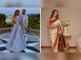 साड़ी में देसी गर्ल लगती हैं शिखर धवन की होने वाली दुल्हन सोफी शाइन, देखें 5 बेहतरीन Traditional Looks