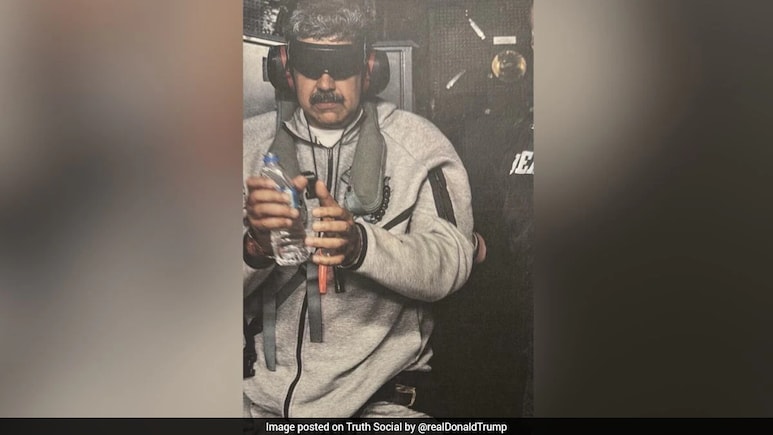 Trump Releases 1st Picture Of Nicolas Maduro On Board US Warship