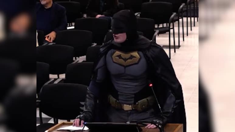 Watch: 'Batman' Confronts California City Council Over ICE Super Bowl Plan