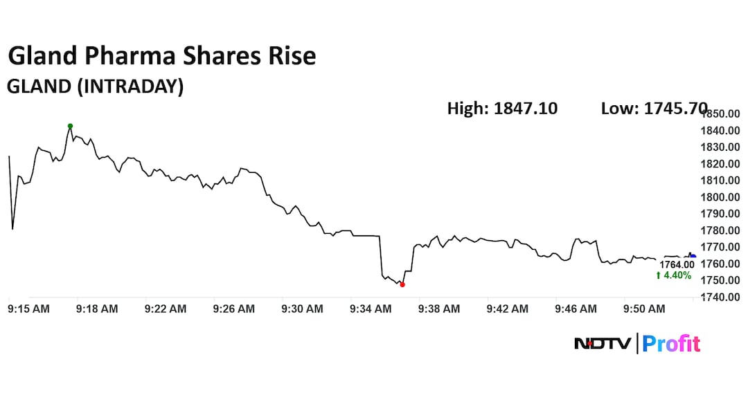 Gland Pharma Share Price Today