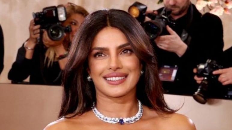 Priyanka Chopra Stuns In A Strapless Dior Gown At Golden Globes 2026