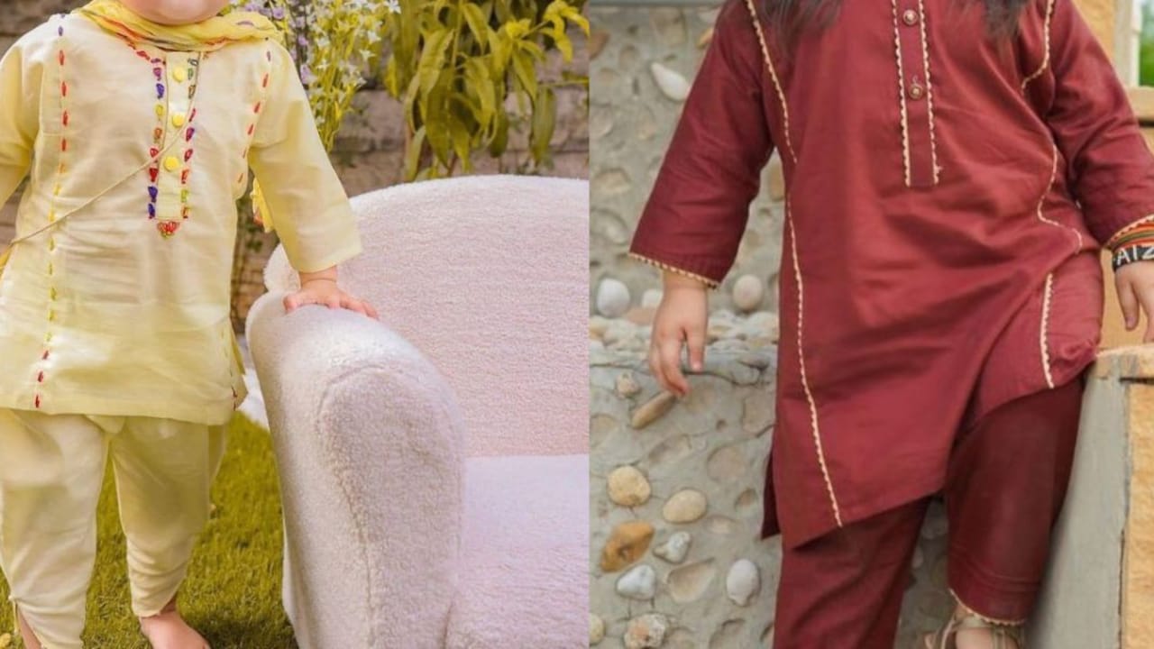Festive ethnic dresses for baby girls are suitable for Makar Sankranti celebrations