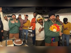 Watch: Sunny Deol Celebrates <i>Border 2's</i> Massive Success,  Cuts Cake And Sings Along With Team