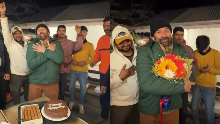 Watch: Sunny Deol Celebrates <i>Border 2's</i> Massive Success,  Cuts Cake And Sings Along With Team