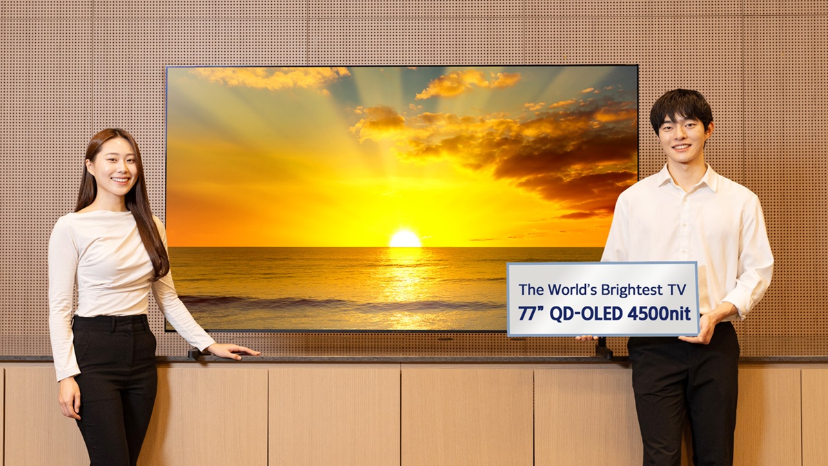 Samsung ने CES 2026 से पहले पेश किया सबसे ज्यादा ब्राइटनेस वाला 77 इंच QD-OLED टीवी