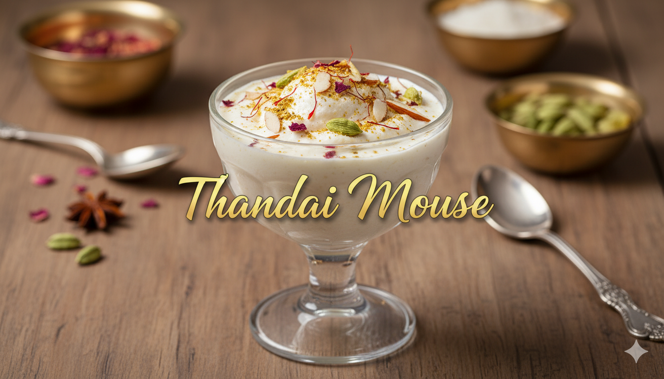 Thandai Mousse: The Ultimate Fusion Dessert Mixing Indian Flavours With French