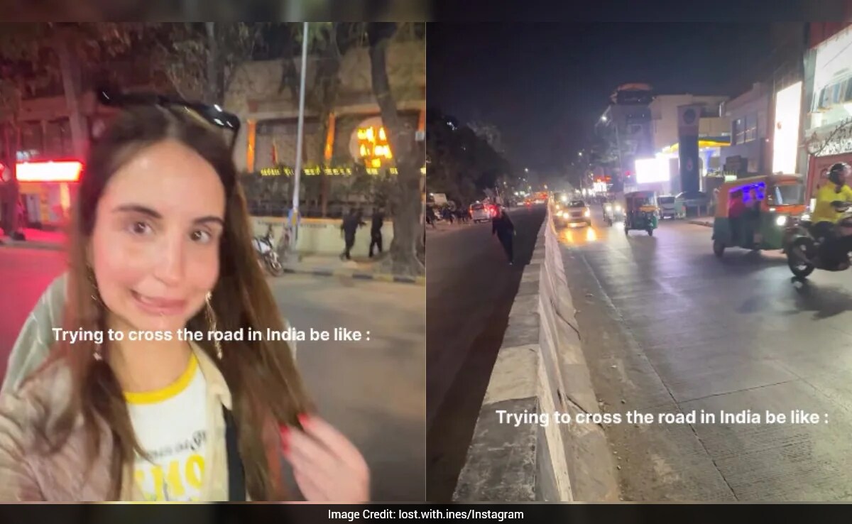Woman Calls Crossing Bengaluru Road 'Negotiating With Destiny'