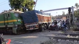 Video: Train Rams Truck, Nearly Topples It At Level Crossing In Jharkhand