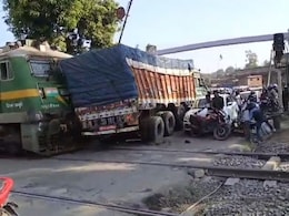 Video: Train Rams Truck, Nearly Topples It At Level Crossing In Jharkhand