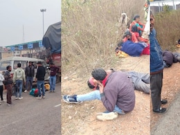 MP-UP बॉर्डर पर भीषण सड़क हादसा: गंगा स्नान कर लौट रहे परिवार की बोलेरो ट्रक में घुसी, 14 घायल