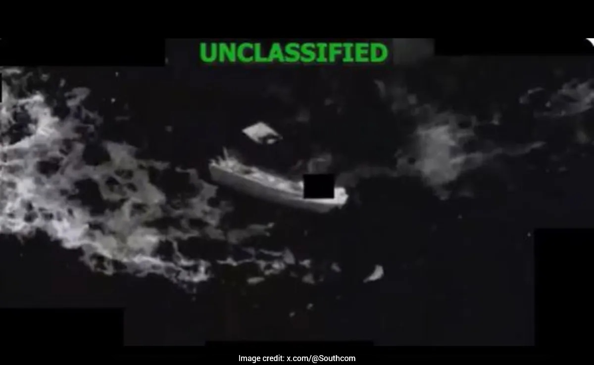 On Camera, US Strikes Drug Boats In "International Waters", 8 Killed