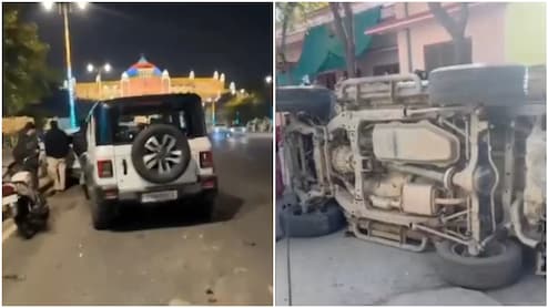 राजस्थान में थार का कहर: विधानसभा के बाहर 4 गाड़ियों को टक्कर मारी, झुंझुनूं में पेड़ से टकराकर पलटी