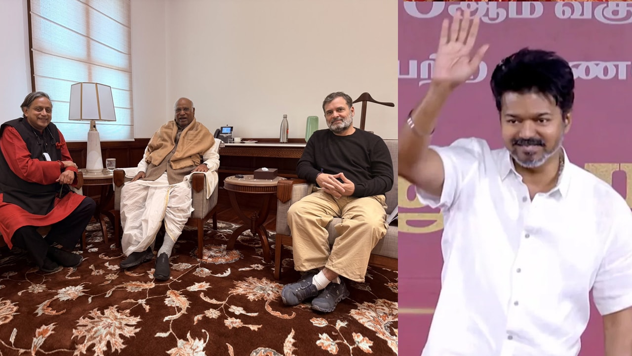 Shashi Tharoor Meets Rahul Gandhi, M Kharge | TVK Chief Vijay's Father's Big Remark | The Southern View