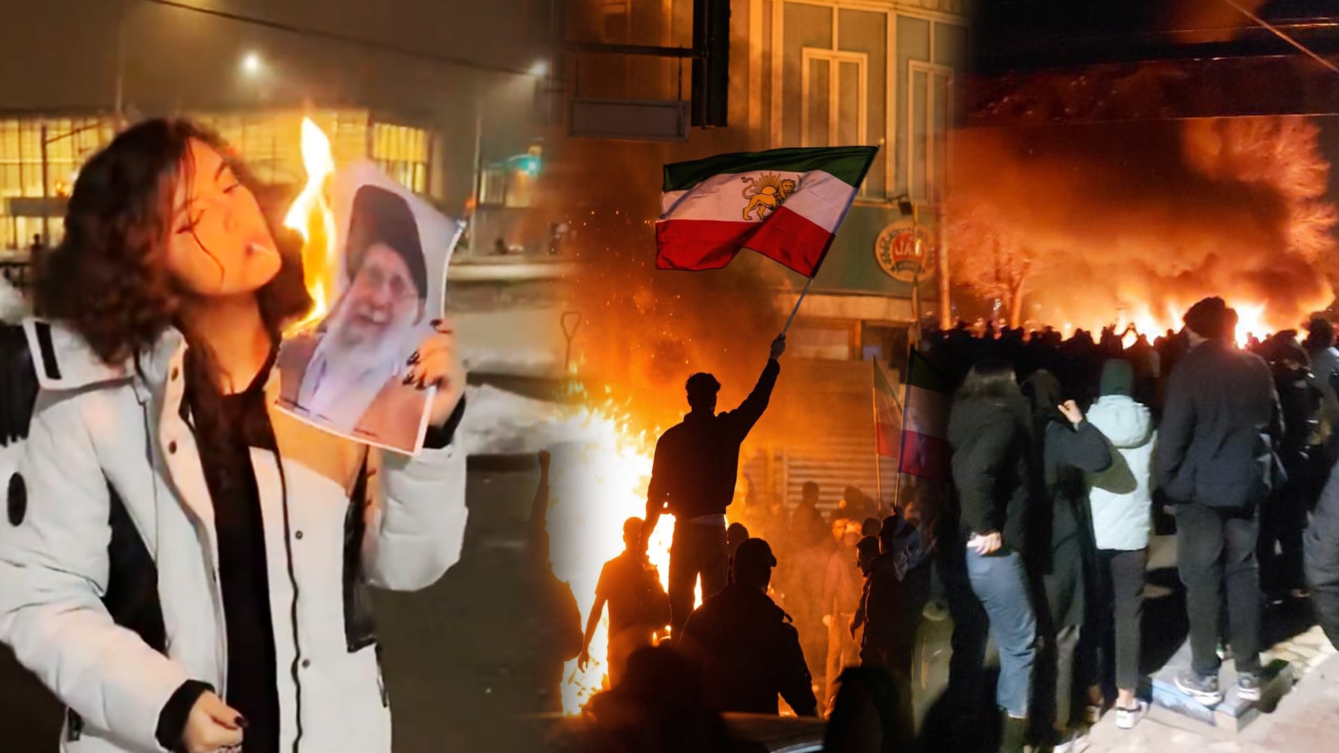 Women Lead Iran Protests, Images of Supreme Leader Set Ablaze