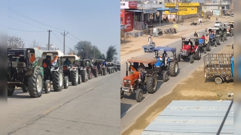 Rajasthan: गणतंत्र दिवस पर किसानों का प्रदर्शन,&nbsp;एथेनॉल फैक्ट्री के विरोध में निकाली 20 KM लंबी तिरंगा ट्रैक्टर रैली