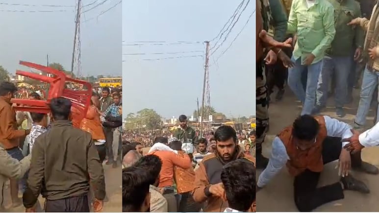 शिवपुरी: गणतंत्र दिवस समारोह में चले लात-घूंसे... कुर्सियों से अतिथि शिक्षक की पिटाई, रास्ता मांगने को लेकर हुआ विवाद