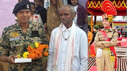 मुलीनं देशाची शान उंचावली, अख्ख्या गावाने रेल्वे स्टेशनवर 'असं' स्वागत केलं..मजुर बापाचे डोळे पाणावले!
