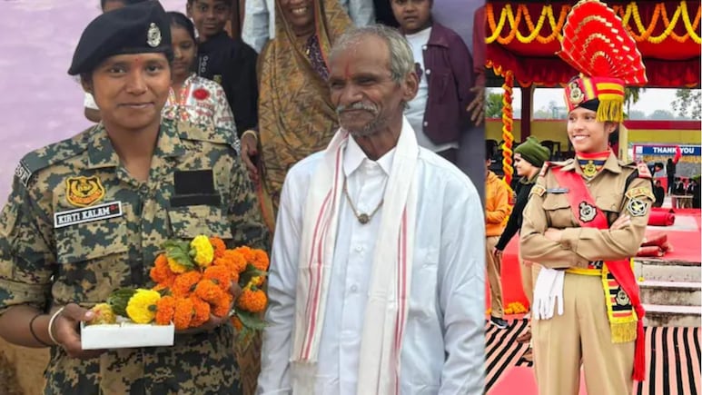 मुलीनं देशाची शान उंचावली, अख्ख्या गावाने रेल्वे स्टेशनवर 'असं' स्वागत केलं..मजुर बापाचे डोळे पाणावले!