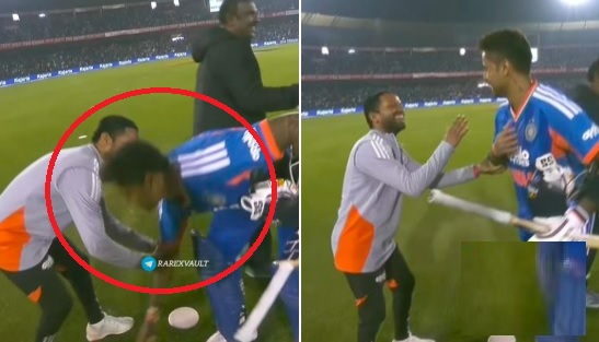 सूर्यकुमार मैच जीतने के तुरंत बाद भागे डगआउट में, गुरु गंभीर नहीं, इस शख्स के चरणों को छूकर लिया आशीर्वाद