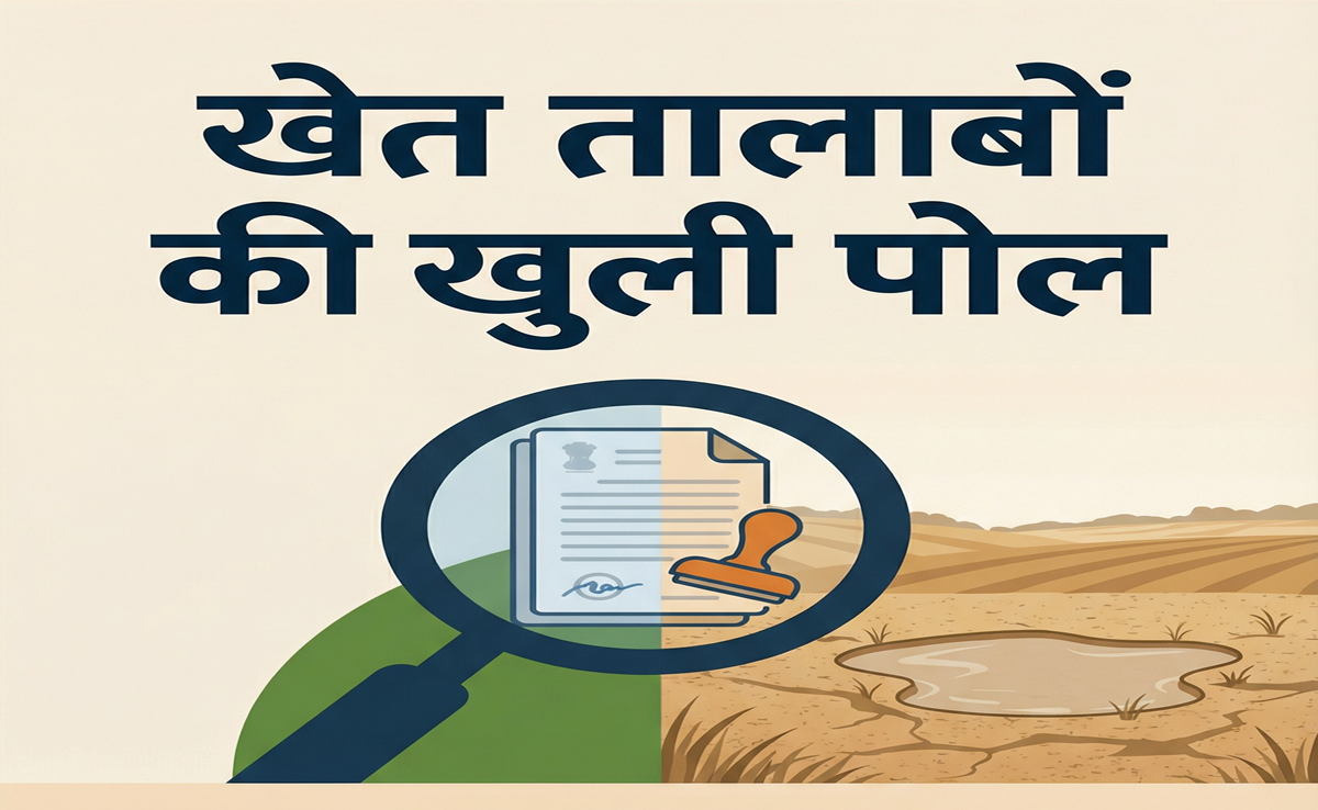 Khet Talab Yojana Scam: 588 खेत तालाबों की जमीनी हकीकत उजागर; कागज़ों में तालाब, ज़मीन पर फसलें