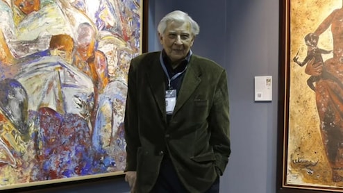 At 100, Krishen Khanna Honoured With Lifetime Achievement Award At NDTV Masterstroke Art Awards