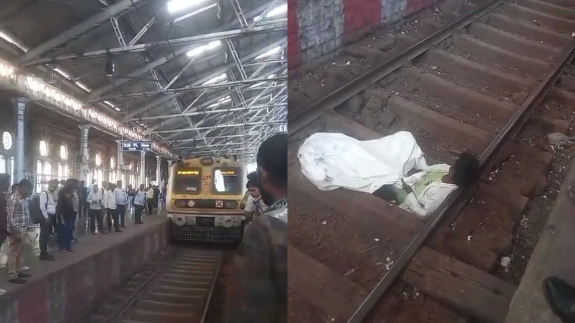 On Camera, Train Stops Just In Time As Drunk Teen Sleeps On Tracks