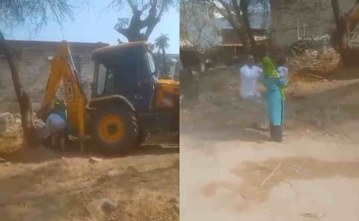 भूमि विवाद में बच्ची को JCB के आगे फेंका... वीडियो देख कांप उठेगी रूह