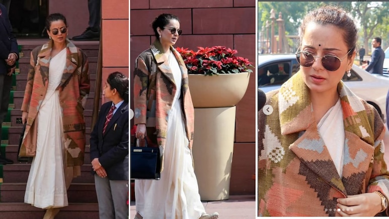 कंगना रनौत के हिमाचली ठाठ, संसद में पहना 45,000 रुपये का हैंडमेड कोट, दो कारीगरों ने 60 दिन में किया तैयार