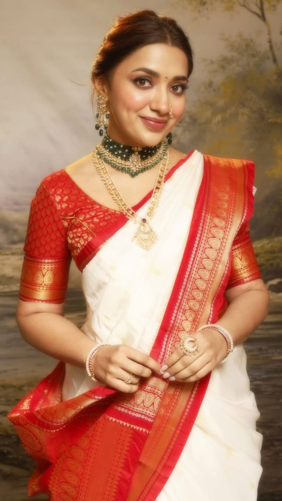 Jiya Shankar&rsquo;s Saree Moment Is Peak Ethnic Energy