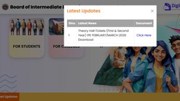 AP Inter Hall Ticket 2026 (OUT) Live: Direct Link To Download Admit Card Here