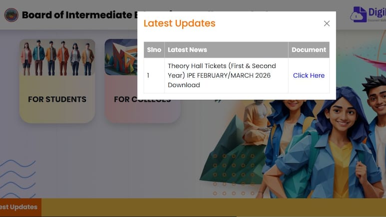 AP Inter Hall Ticket 2026 (OUT) Live: Direct Link To Download Admit Card Here