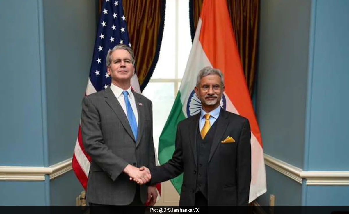 S Jaishankar ontmoet Scott Bessent en bespreekt het versterken van de economische banden tussen India en de VS