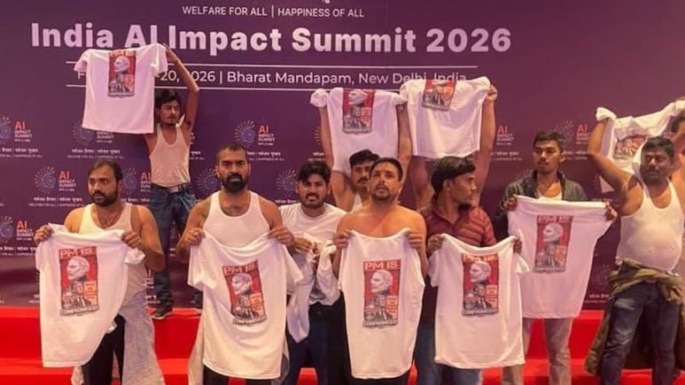 मुझे उम्मीद थी कि... AI समिट में कांग्रेस के शर्टलेस प्रदर्शन पर मोदी के मंत्री नाराज, खरगे से कर दी ये अपील