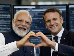 French President Macron Shares AI Image Flashing Heart Symbol With PM Modi: "When Friends Connect"