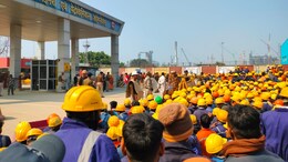 Striking Panipat Refinery Workers Throw Stones At Security Forces