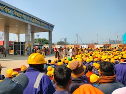 Striking Panipat Refinery Workers Throw Stones At Security Forces