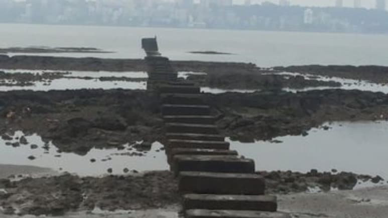 Viral Pics Show Stone Steps On Marine Drive In Mumbai, Grok Solves The Mystery