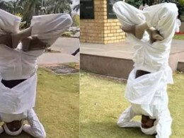 मध्य प्रदेश विधानसभा में &lsquo;शीर्षासन&rsquo; की राजनीति! कांग्रेस MLA बाबू जंडेल का FIR के विरोध में अनोखा प्रदर्शन