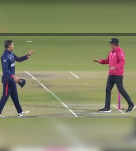 Namibia Captain Gerhard Erasmus Argues With Umpire Over Dead Ball, Goes On To Take 4 Wickets vs India