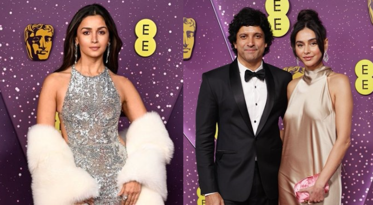 Alia Bhatt Stuns In Custom Gucci Gown At BAFTA, Farhan Akhtar And Shibani Dandekar Join In Style