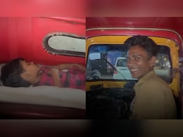 ऑटो रिक्शा की पिछली सीट पर सोती बेटी और आगे जिंदगी चलाता पिता, यह वीडियो आंखें भिगो देगा