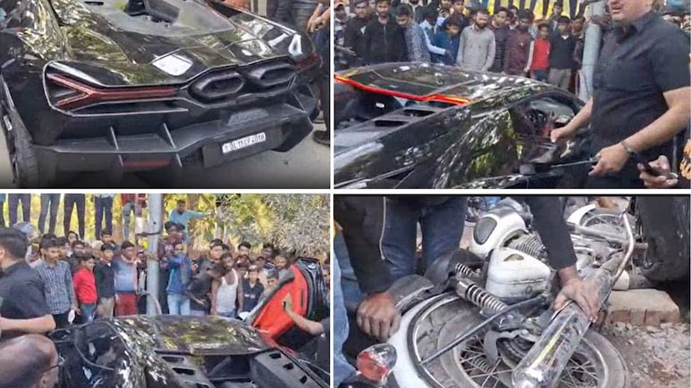 UP Businessman's Son Rams Lamborghini Into Pedestrians, Hits Auto, Bike