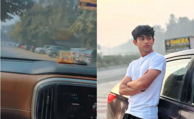 Video Filmed In SUV Shows Moment Delhi Teen's Car Collided Head-On With Bike