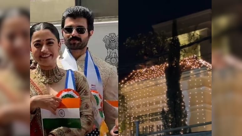 Vijay Deverakonda's Hyderabad House Lit Up Ahead Of Wedding With Rashmika Mandanna On February 26