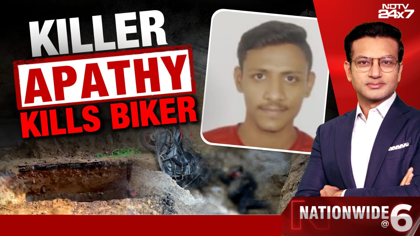 Delhi Biker Dies After Falling Into Deep Road Pit Dug by Jal Board