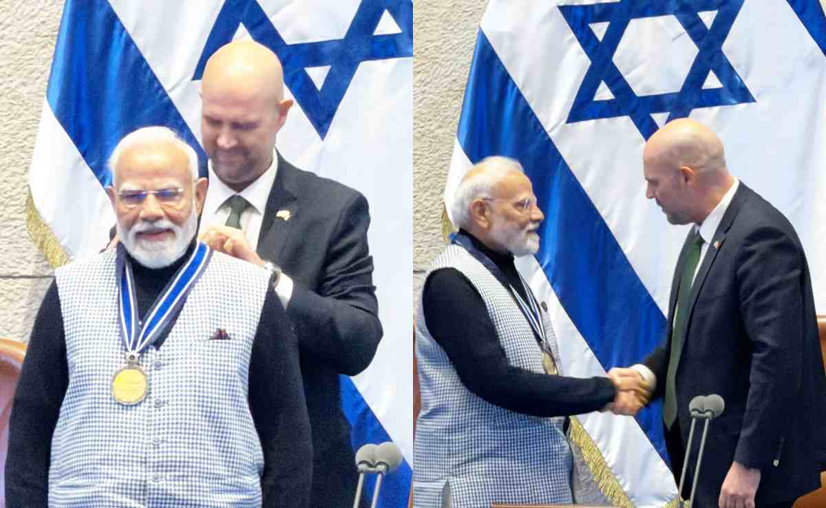 PM मोदी को इजरायली संसद का सर्वोच्च सम्मान, 'स्पीकर ऑफ द नेसेट' मेडल नवाजे गए