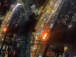 Mumbai News : मुंबईत धावत्या बर्निंग बेस्ट बसचा थरार; धक्कादायक व्हिडिओ आला समोर&nbsp;